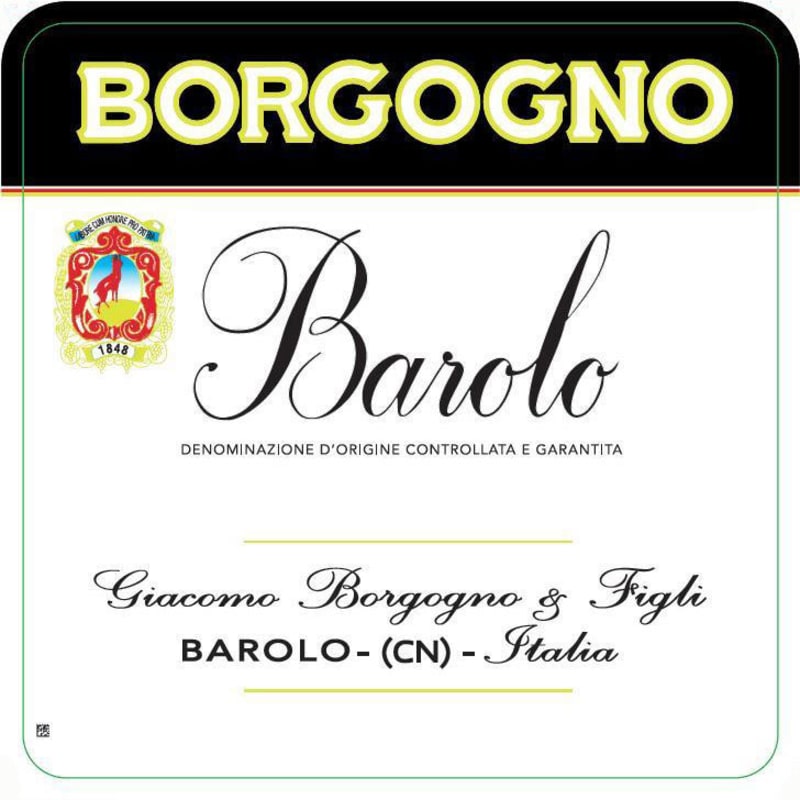 Borgogno Barolo 2004 Front Label