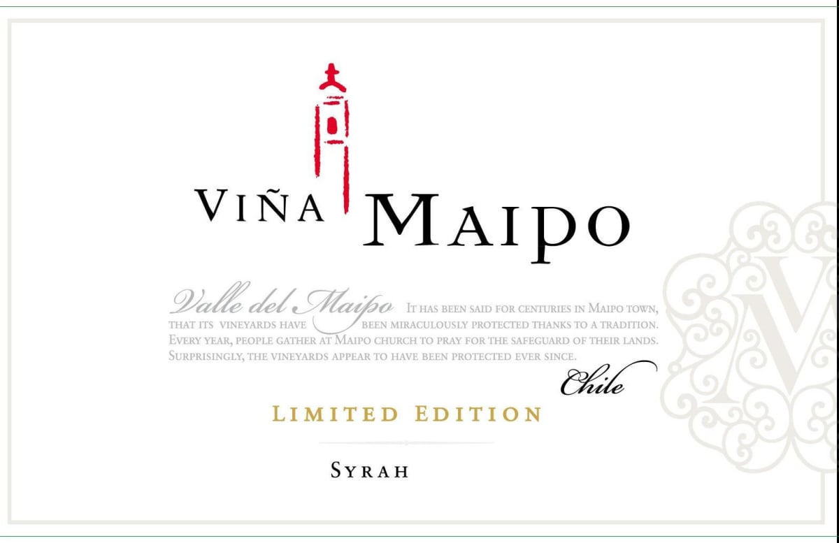 Vina Maipo Limited Edition Syrah 2010 Front Label