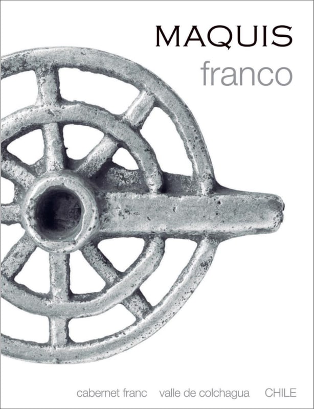 Maquis Franco Cabernet Franc 2012 Front Label