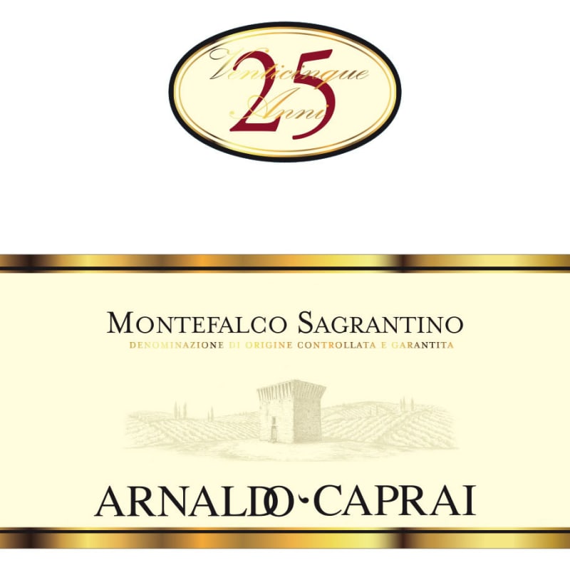 Arnaldo Caprai 25 Anni Montefalco Sagrantino 2009 Front Label
