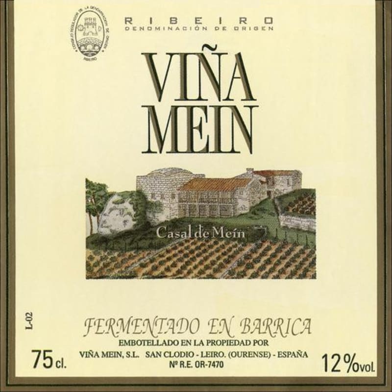 Vina Mein Fermentado En Barrica Blanco 2011 Front Label