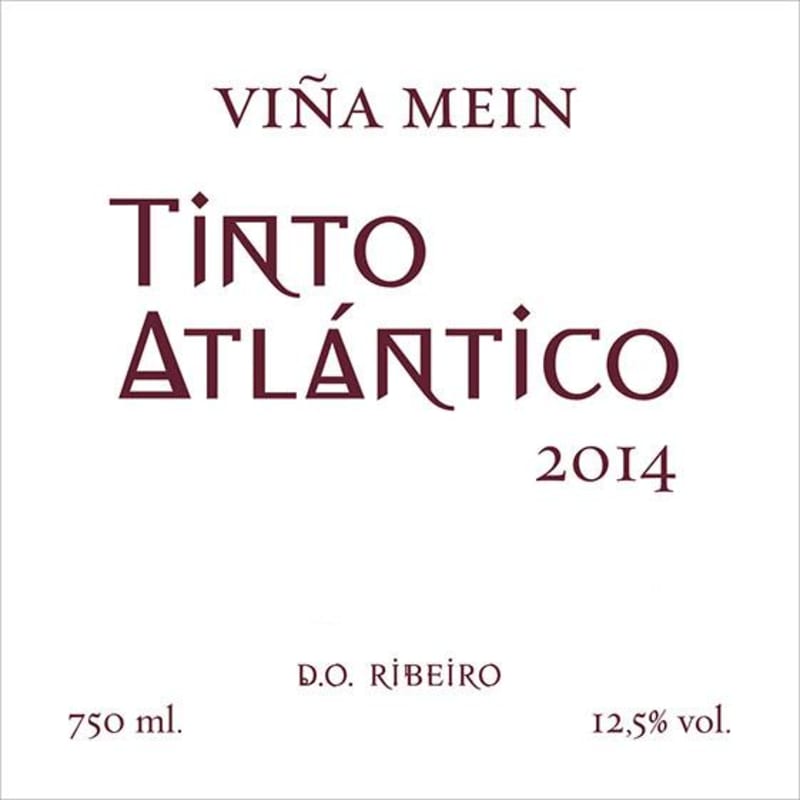 Vina Mein Atlantico Tinto 2014 Front Label