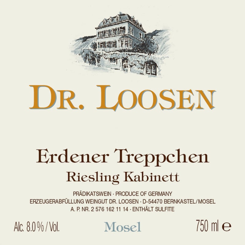 Dr. Loosen Erdener Treppchen Riesling Kabinett 2015 Front Label