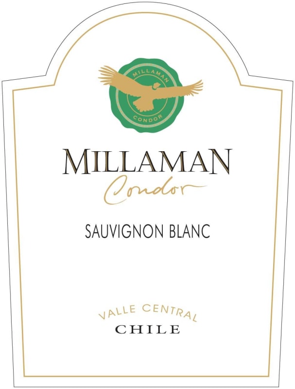Millaman Condor Sauvignon Blanc 2015 Front Label