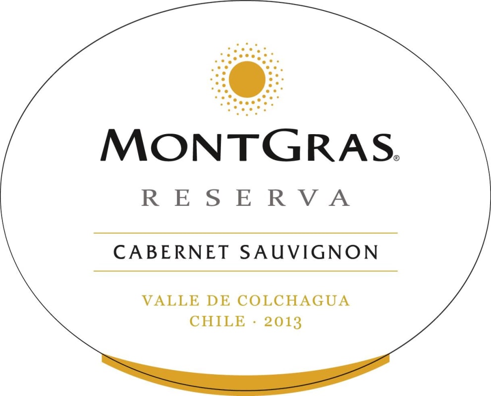 MontGras Reserva Cabernet Sauvignon 2013 Front Label