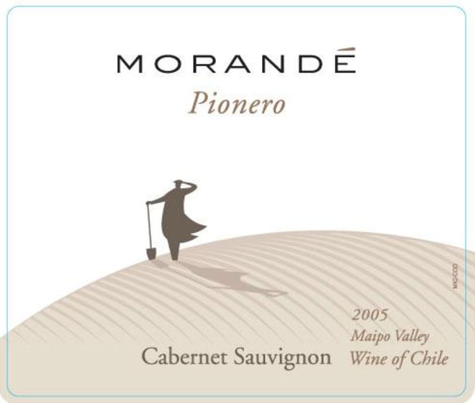 Morande Pionero Cabernet Sauvignon 2005 Front Label