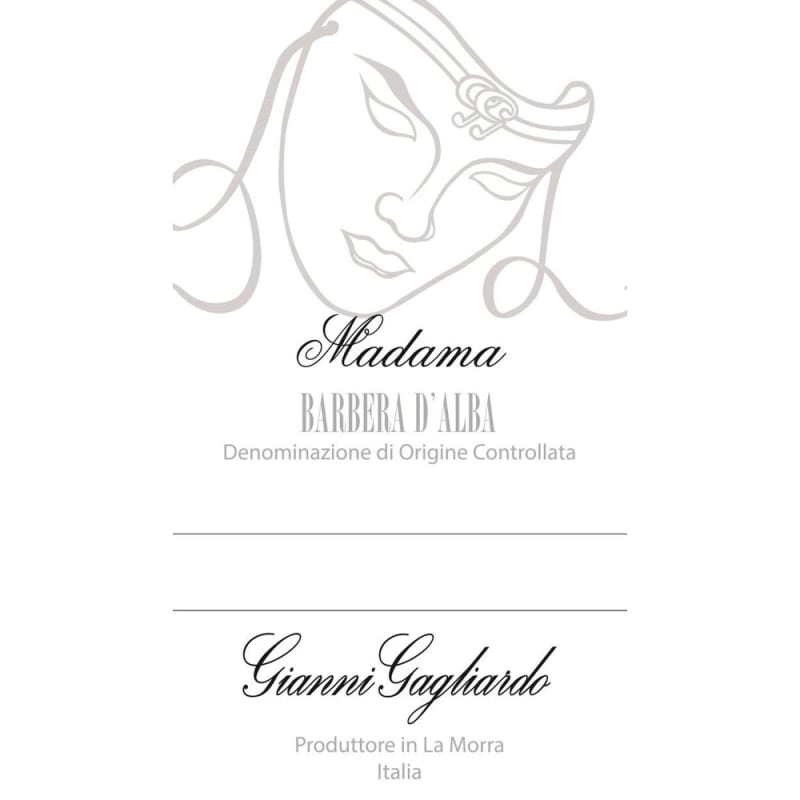 Gianni Gagliardo Madama Barbera d'Alba 2014 Front Label