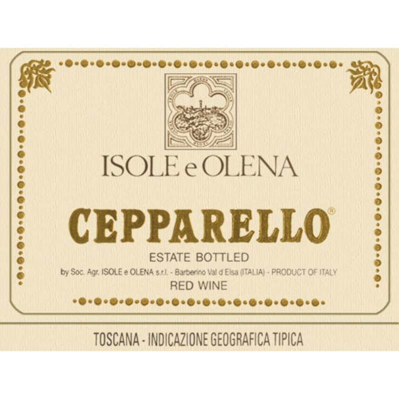 Isole e Olena Cepparello (1.5 Liter Magnum) 1995 Front Label