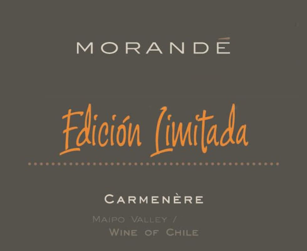 Morande Edicion Limitada Carmenere 2009 Front Label