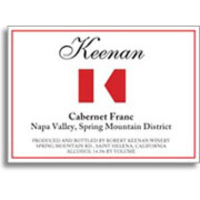 Keenan Cabernet Franc 2002 Front Label