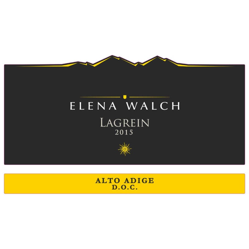 Elena Walch Lagrein 2015 Front Label