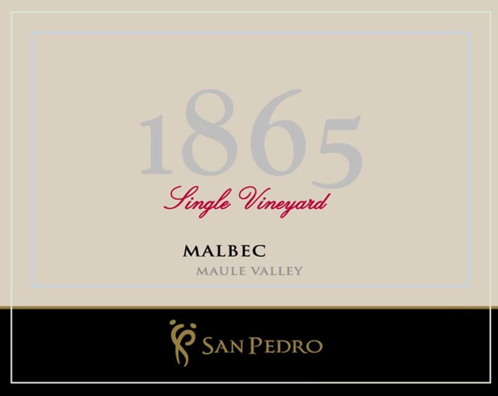 Vina San Pedro 1865 Single Vineyard Malbec 2009 Front Label