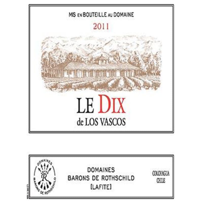 Los Vascos Le Dix 1997 Front Label