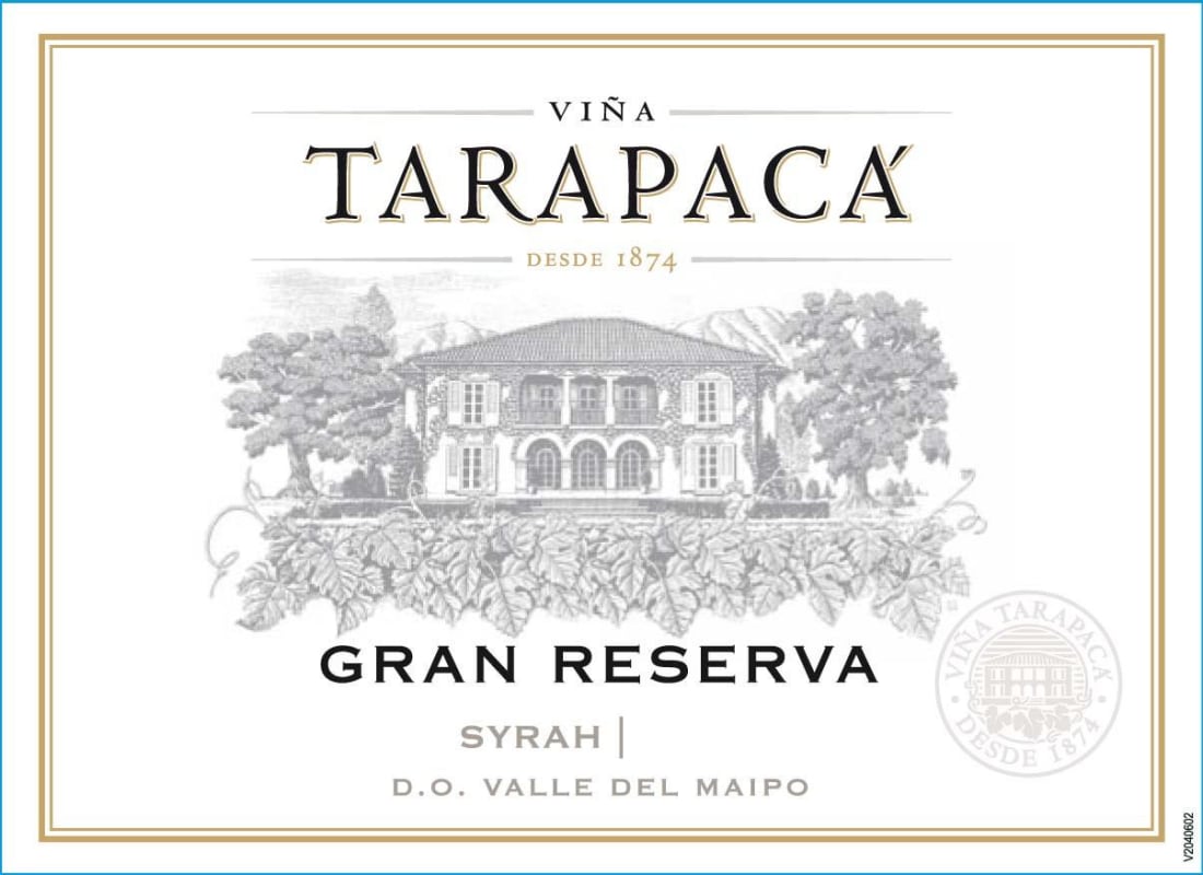 Vina Tarapaca Gran Reserva Syrah 2014 Front Label