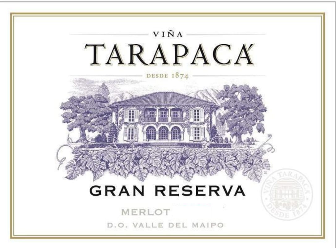 Vina Tarapaca Gran Reserva Merlot 2014 Front Label