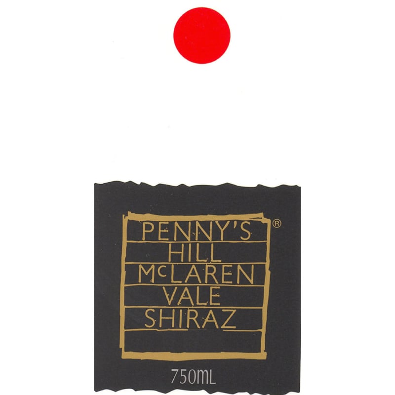 Penny's Hill Shiraz 2001 Front Label