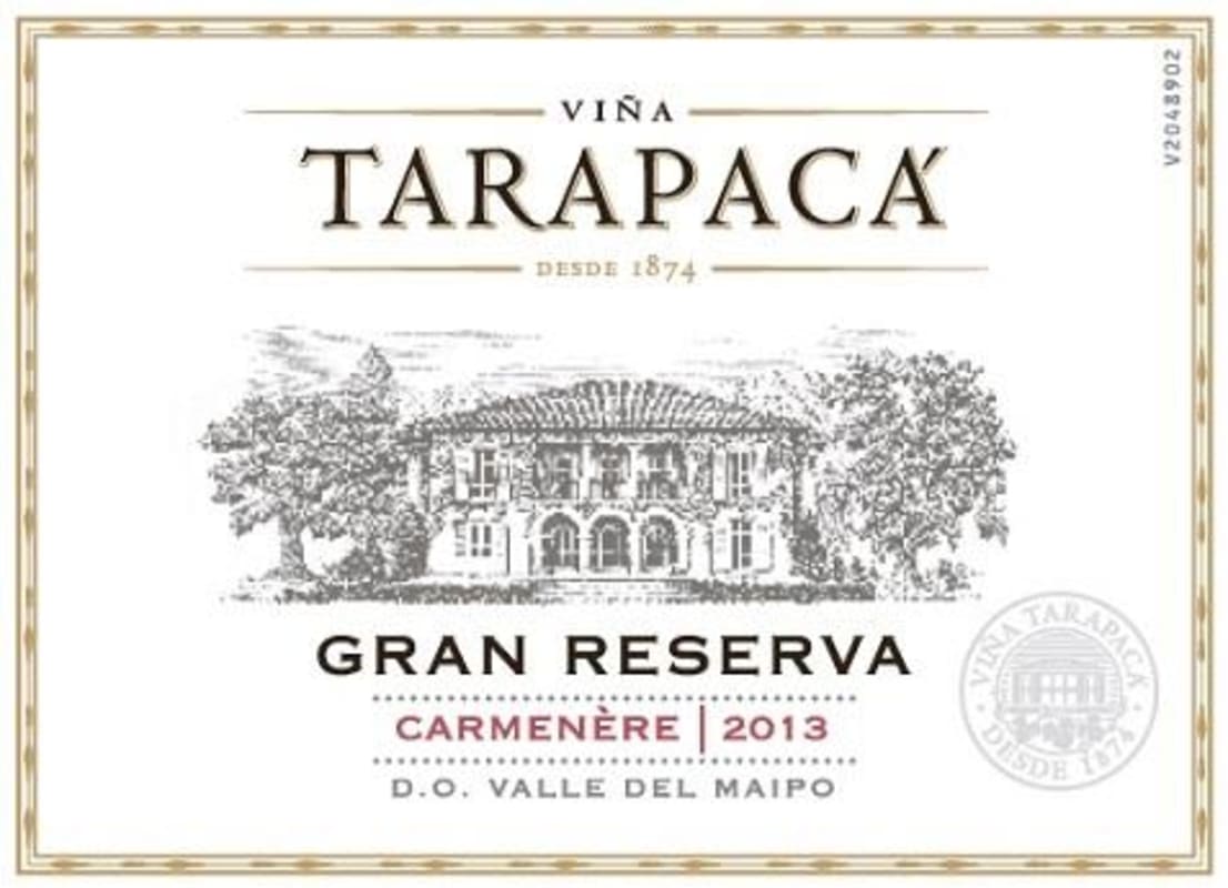 Vina Tarapaca Gran Reserva Carmenere 2013 Front Label