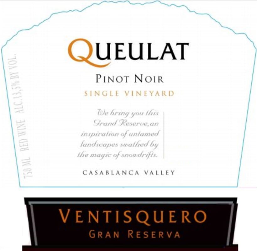 Vina Ventisquero Queulat Gran Reserva Pinot Noir 2012 Front Label