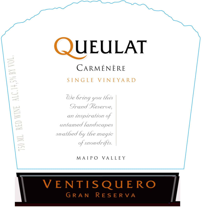 Vina Ventisquero Queulat Gran Reserva Carmenere 2011 Front Label