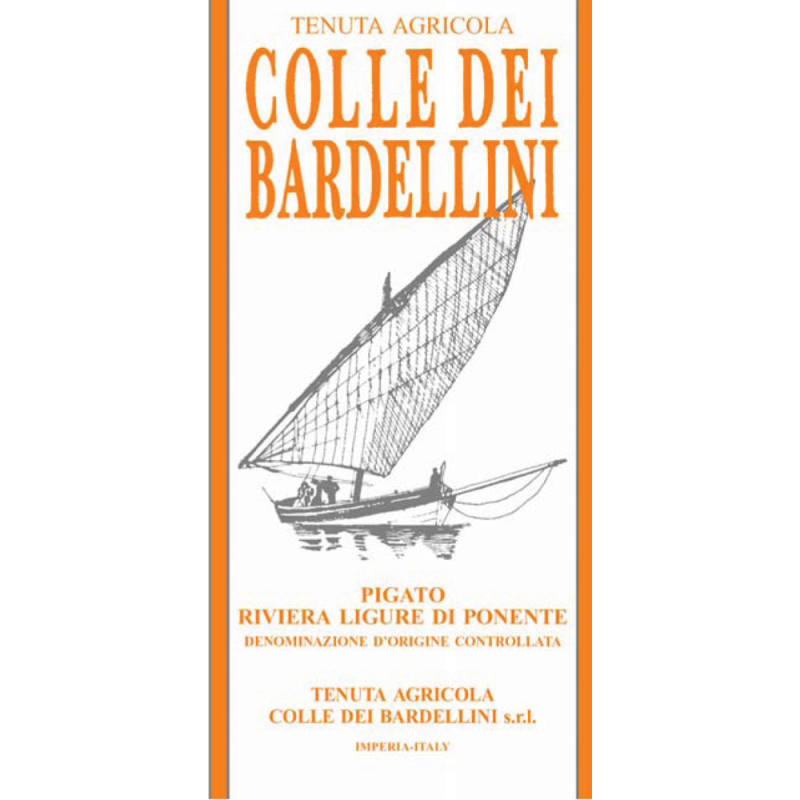 Colle dei Bardellini Pigato 2015 Front Label