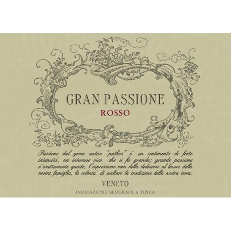 Gran Passione Rosso 2015 Front Label