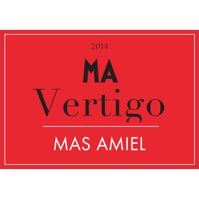 Mas Amiel Vertigo 2014 Front Label