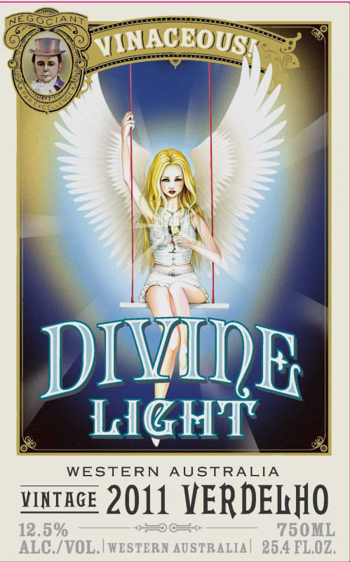 Vinaceous Divine Light Verdelho 2011 Front Label