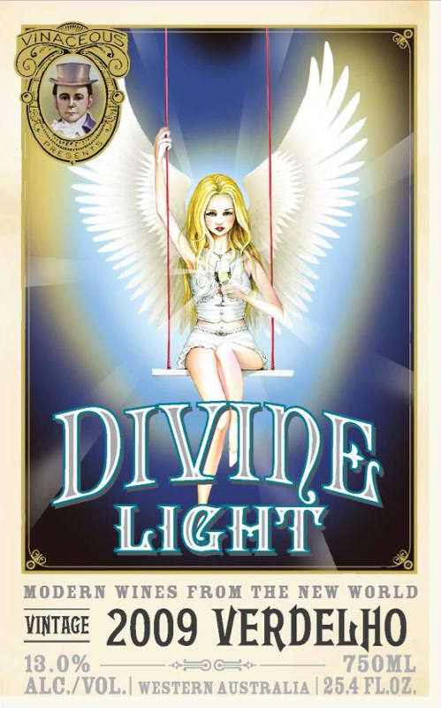 Vinaceous Divine Light Verdelho 2009 Front Label