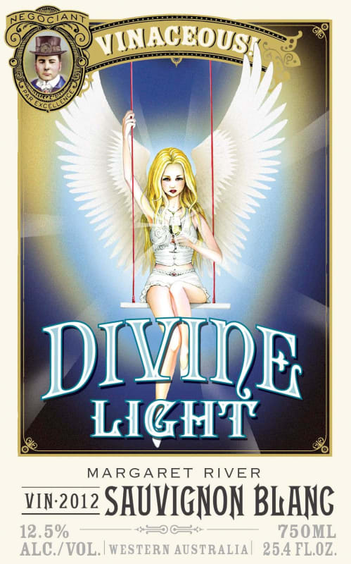 Vinaceous Divine Light Sauvignon Blanc 2012 Front Label