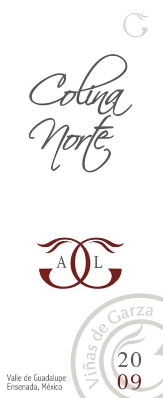 Vinas de Garza Valle de Guadalupe Colina Norte 2009 Front Label