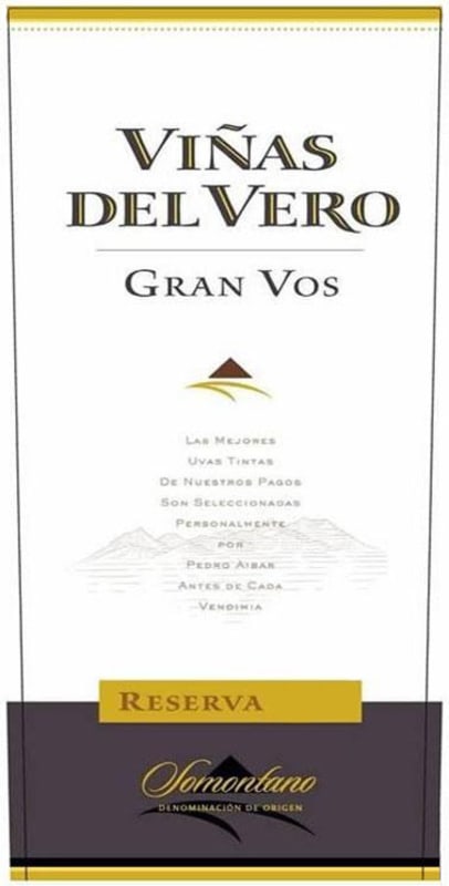 Vinas del Vero Gran Vos Reserva 2014 Front Label