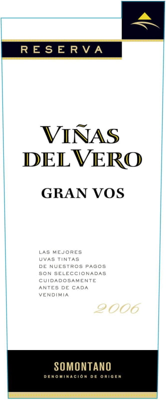 Vinas del Vero Gran Vos Reserva 2006 Front Label