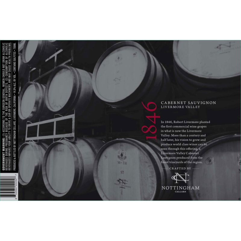 1846 Cabernet Sauvignon 2013 Front Label