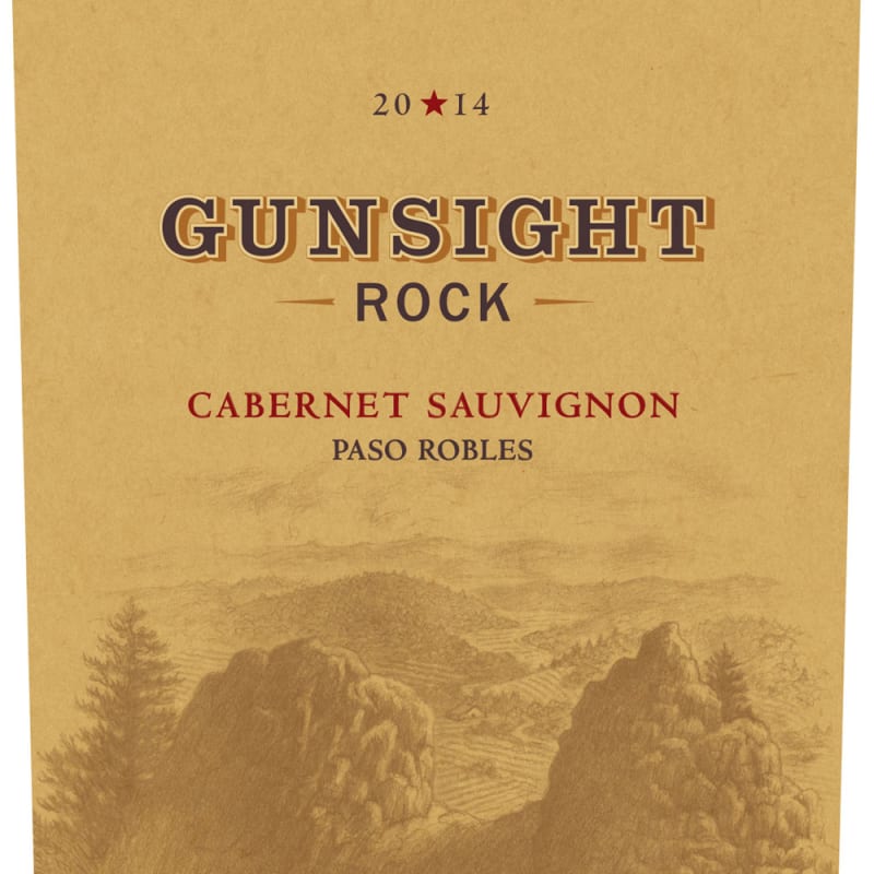 Gunsight Rock Cabernet Sauvignon 2014 Front Label