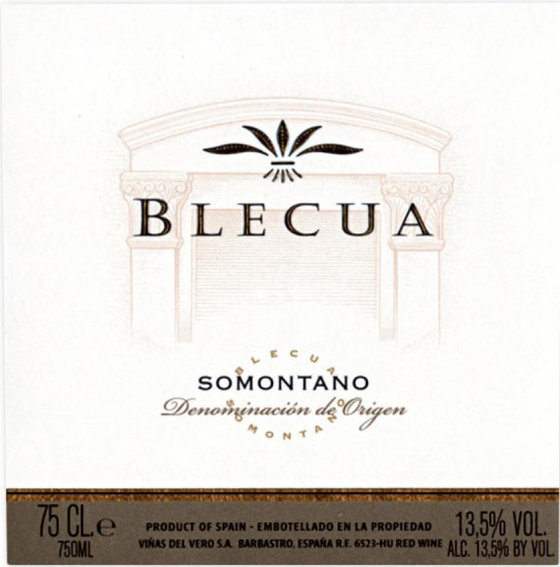Vinas del Vero Blecua 2005 Front Label