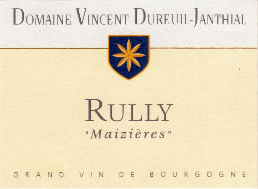 Dureuil-Janthial Rully Maizieres 2012 Front Label