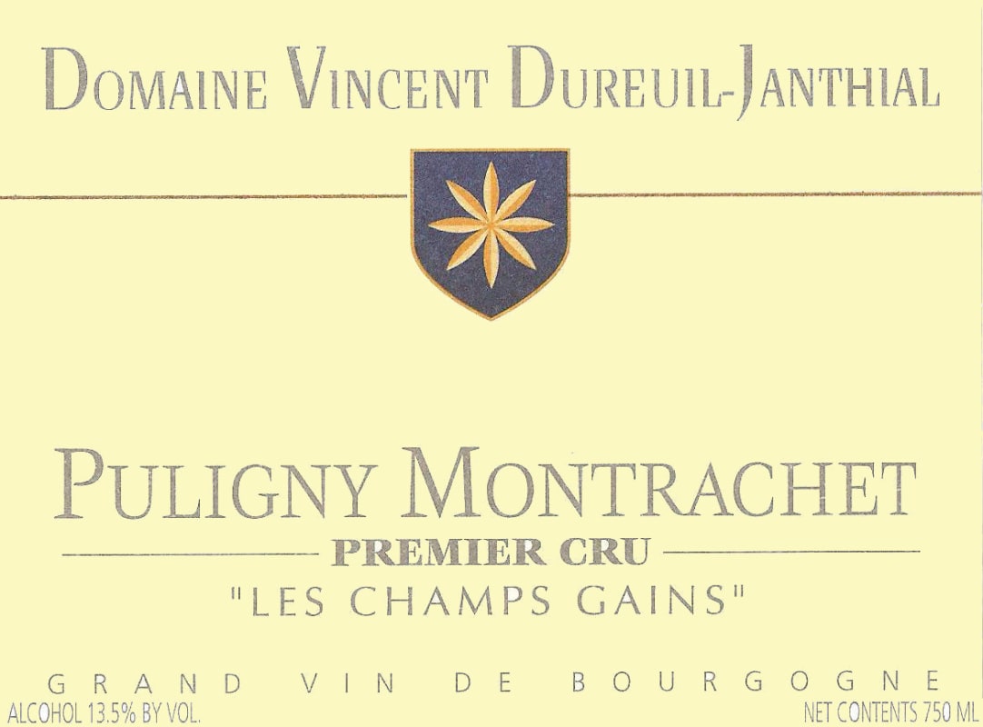 Dureuil-Janthial Puligny-Montrachet Les Champs Gains Premier Cru 2009 Front Label