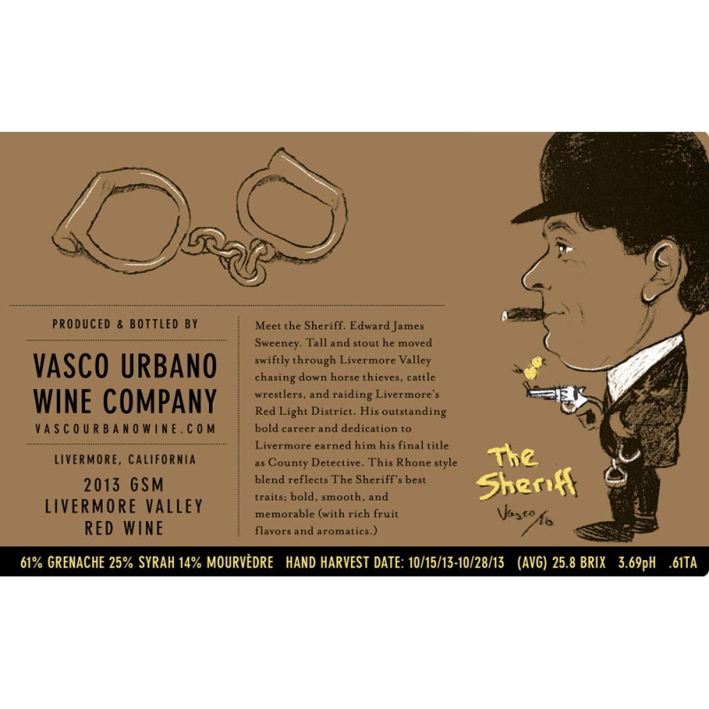 Vasco Urbano Sheriff GSM 2013 Front Label