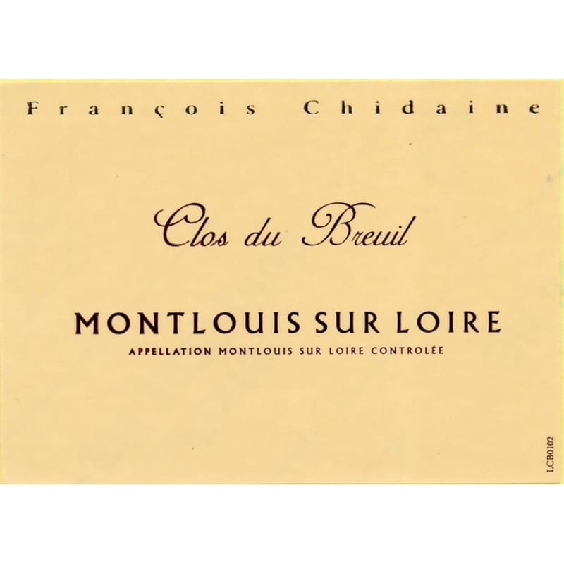Francois Chidaine Montlouis Clos du Breuil 2015 Front Label