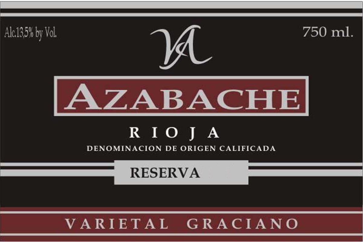 Bodegas Vinedos de Aldeanueva Azabache Reserva Graciano 2006 Front Label