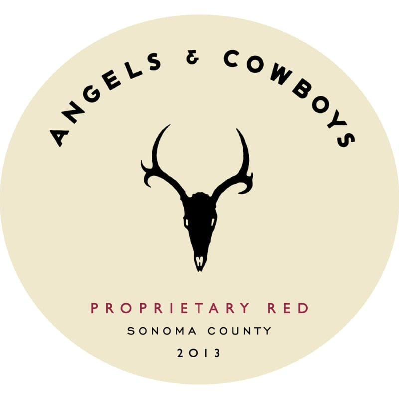 Angels & Cowboys Proprietary Red Blend 2013 Front Label