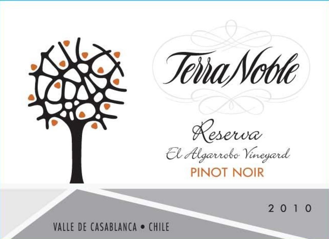 TerraNoble El Algarrobo Vineyard Reserva Pinot Noir 2010 Front Label