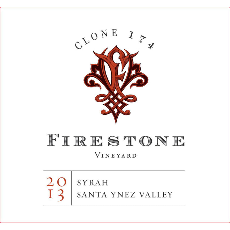 Firestone Santa Ynez Syrah 2013 Front Label