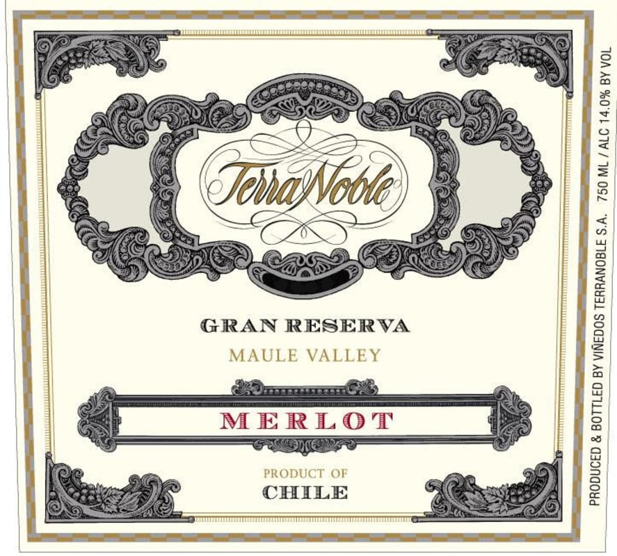 TerraNoble Gran Reserva Merlot 2011 Front Label