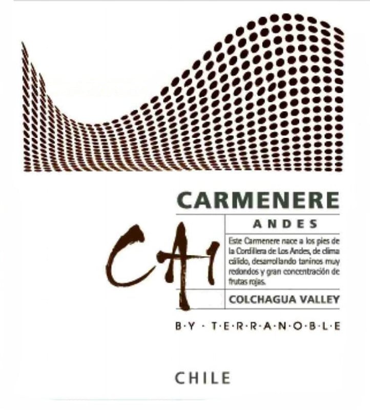 TerraNoble CA1 Andes Carmenere 2012 Front Label