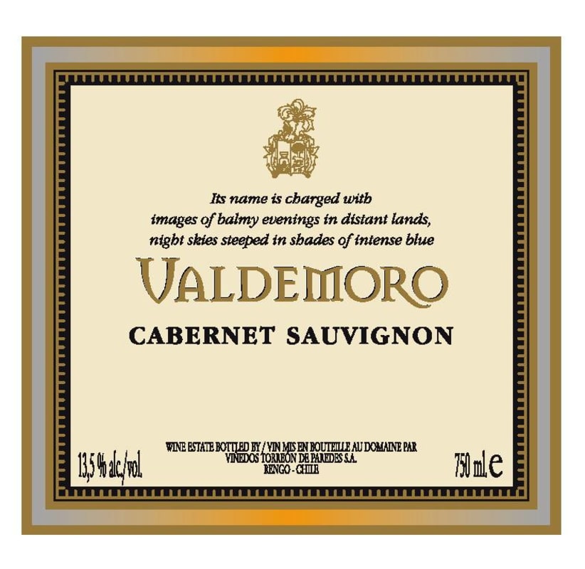 Torreon de Paredes Valdemoro Cabernet Sauvignon 2012 Front Label