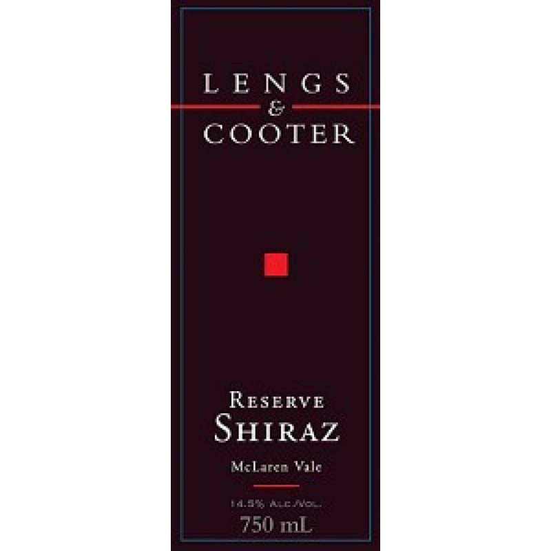 Lengs and Cooter Shiraz Reserve 1998 Front Label