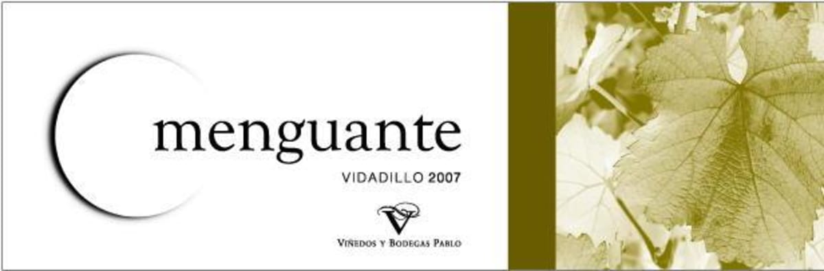 Vinedos Y Bodegas Pablo Menguante Vidadillo 2007 Front Label