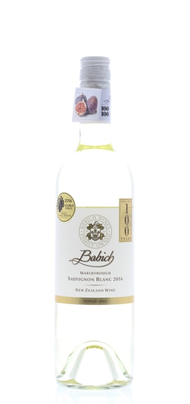 Babich Marlborough Sauvignon Blanc 2016 Front Bottle Shot
