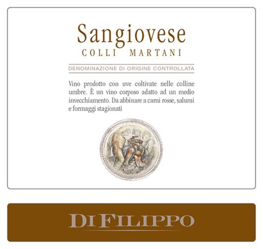 Di Filippo Colli Martani Sangiovese 2014 Front Label